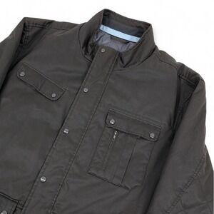 Johnnie O Norton Utility Jacket Mens XL Pine Green Quilted Chore Barn Field Gorp